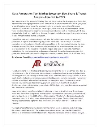 data annotation tool market ecosystem size share