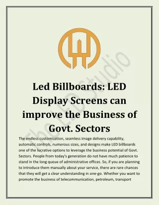 led billboards led display screens can improve