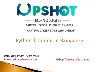 Python Training in Bangalore, Best Python Institutes in BTM Layout, Bangalore