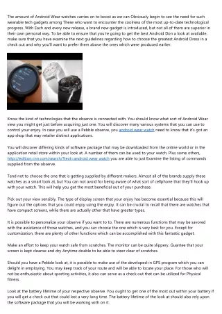 the amount of android wear watches carries