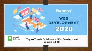 top 20 trends to influence web development domain