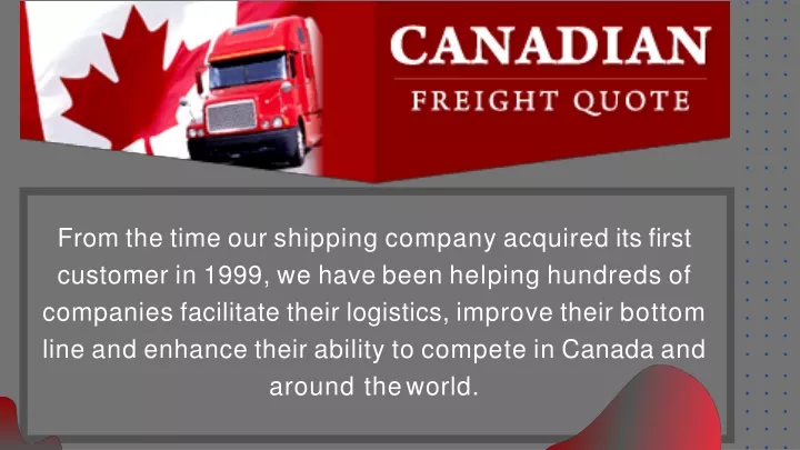from the time our shipping company acquired