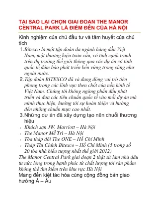 t i sao l i ch n giai o n the manor central park