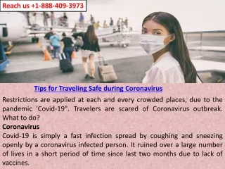 Tips for Traveling Safe during Coronavirus