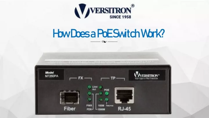 how does a poe switch work