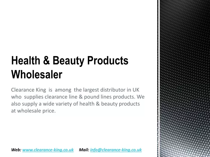 health beauty products wholesaler