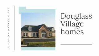 Douglass Village Homes - Modest Retirement Homes in Pennsylvania