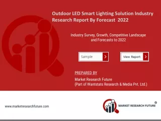 outdoor led smart lighting solution industry