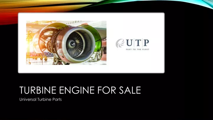 turbine engine for sale