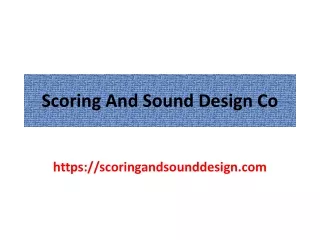 Film Score, Video Game Sound Effects, Video Game Score