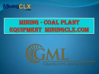 Mining - Coal Plant Equipment  Miningclx.com