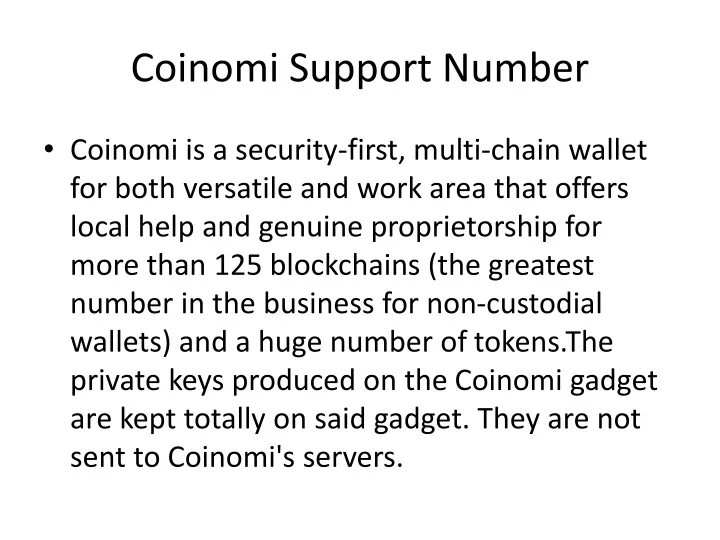 coinomi support number