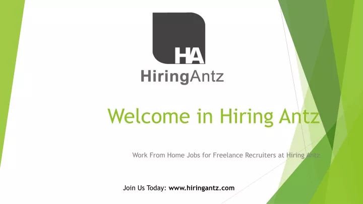 welcome in hiring antz