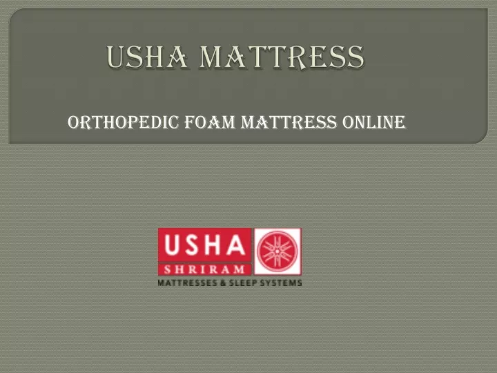 usha mattress