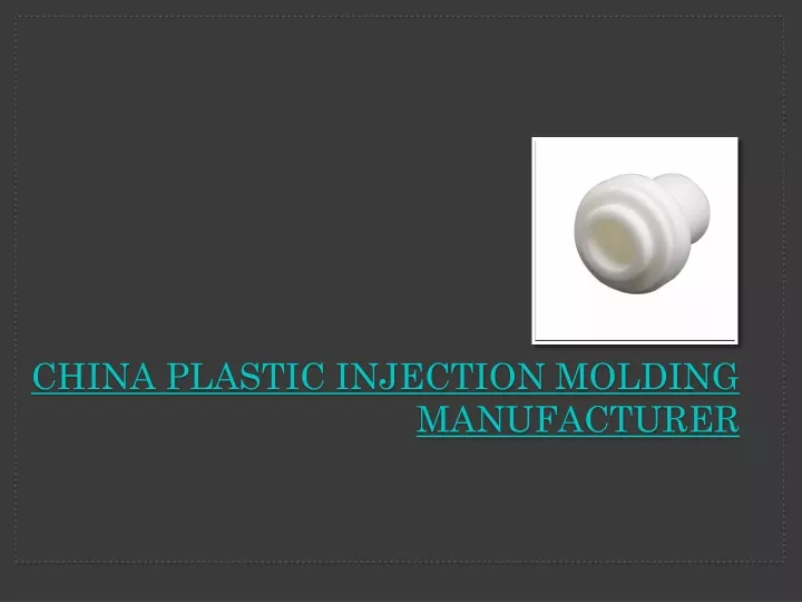 china plastic injection molding manufacturer