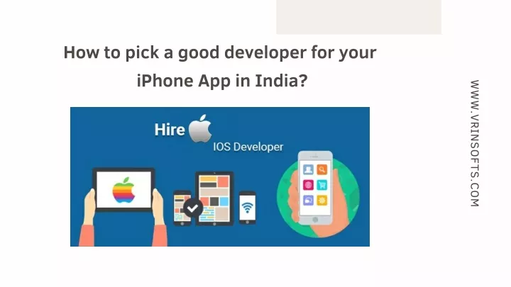 how to pick a good developer for your iphone