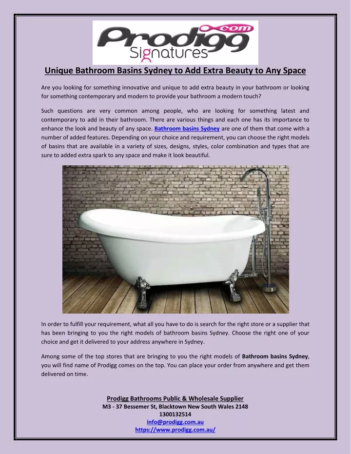 unique bathroom basins sydney to add extra beauty