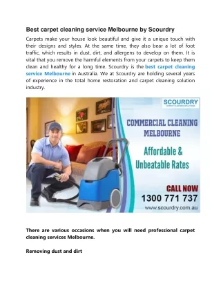 Carpet cleaning services Melbourne
