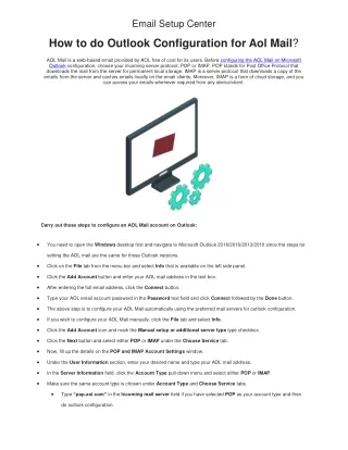 email setup center