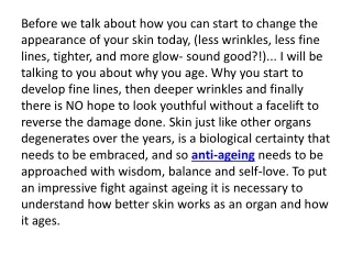 before we talk about how you can start to change