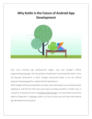 why kotlin is the future of android