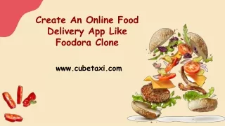 create an online food delivery app like foodora