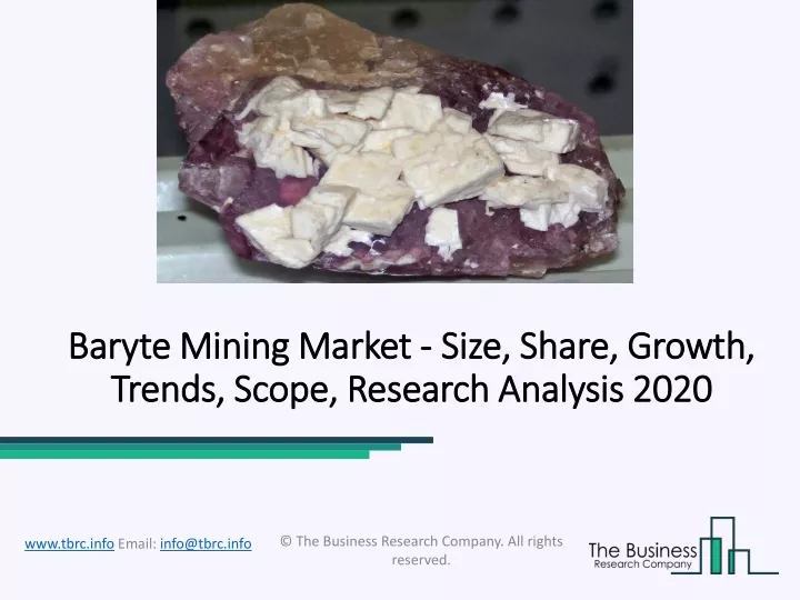 baryte baryte mining mining market trends scope