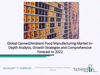 global canned ambient food manufacturing market