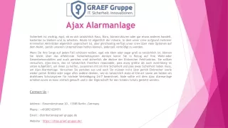 ajax alarmanlage