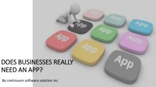 DOES BUSINESSES REALLY NEED AN APP?