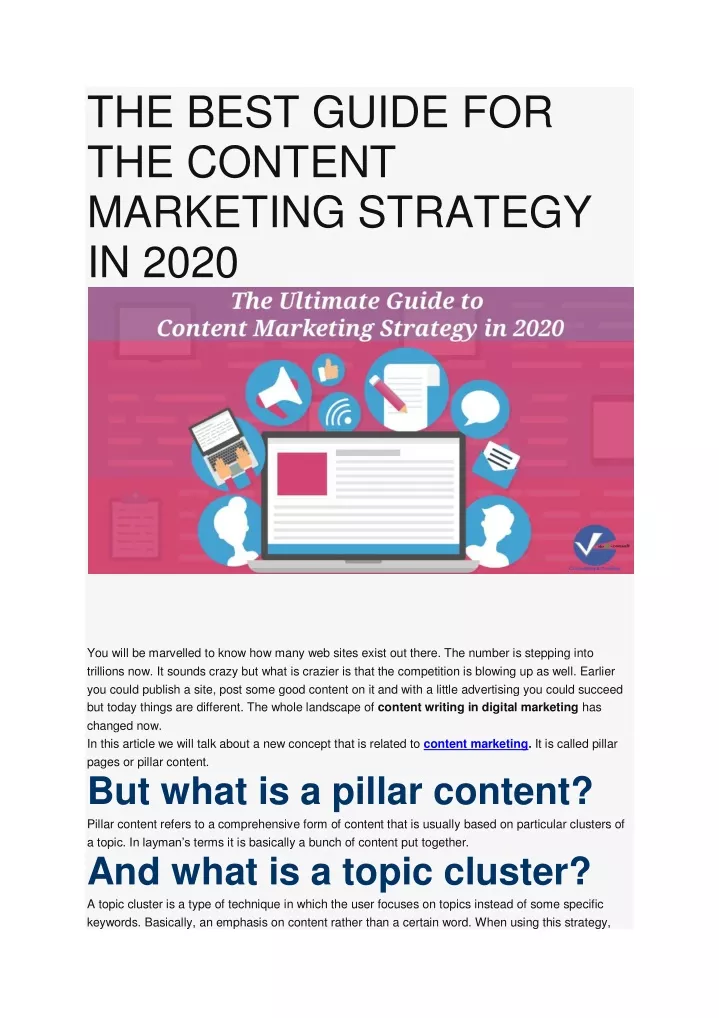 the best guide for the content marketing strategy