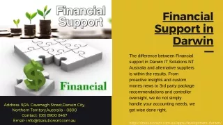 Financial Support in Darwin | IT Solutions NT