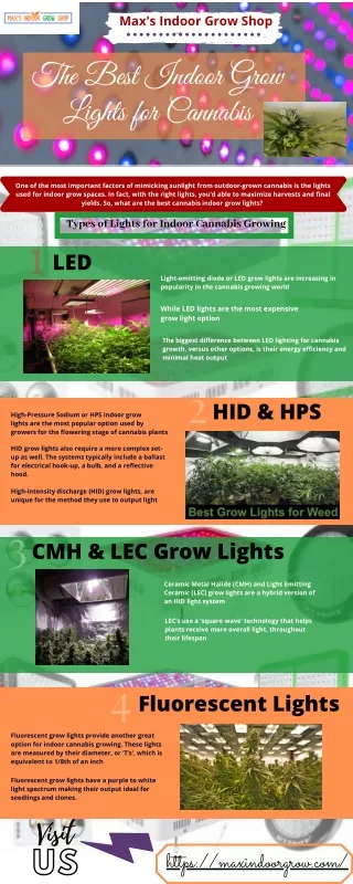Compare The Optimal Indoor Grow Lights For Cannabis