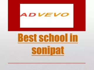 Best school in sonipat