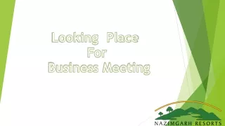 Place For Business Meetings & conferences