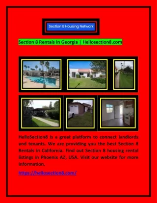 section 8 rentals in georgia hellosection8 com