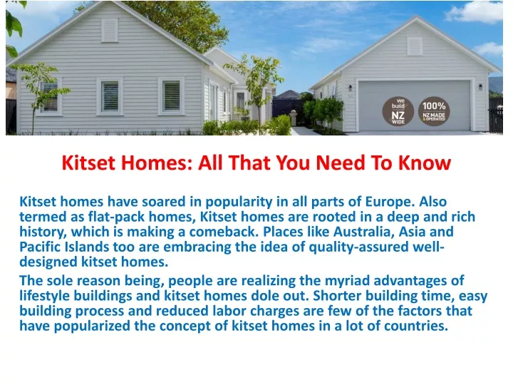 kitset homes all that you need to know