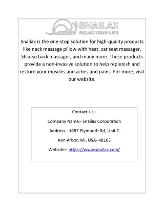 snailax is the one stop solution for high quality