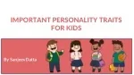 Important Personality Traits for Kids - slide 1