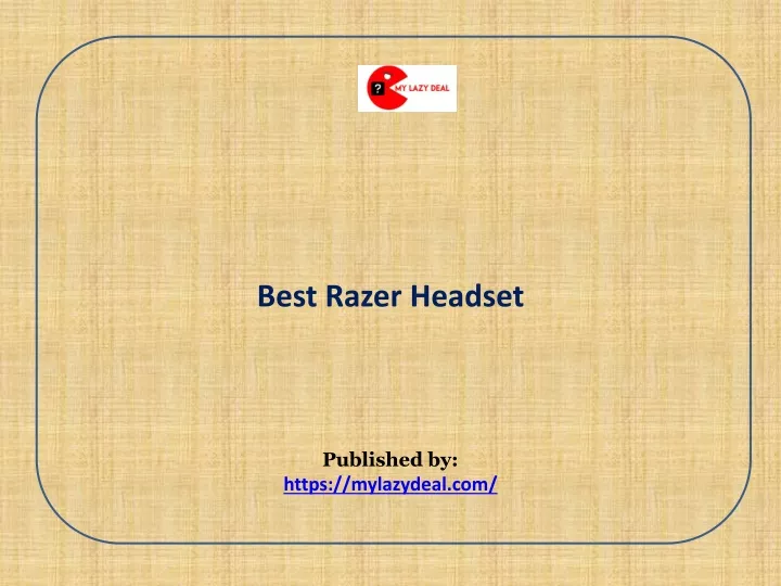 best razer headset published by https mylazydeal com