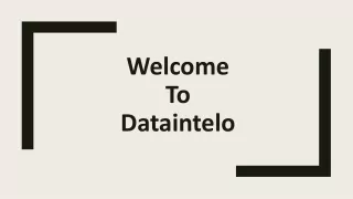 welcome to dataintelo