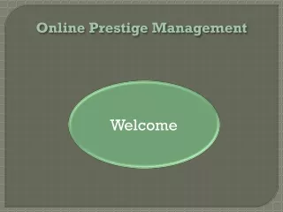 online prestige management
