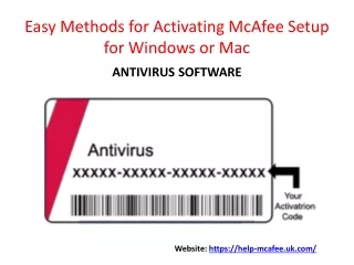 Easy Methods for Activating McAfee Setup for Windows or Mac
