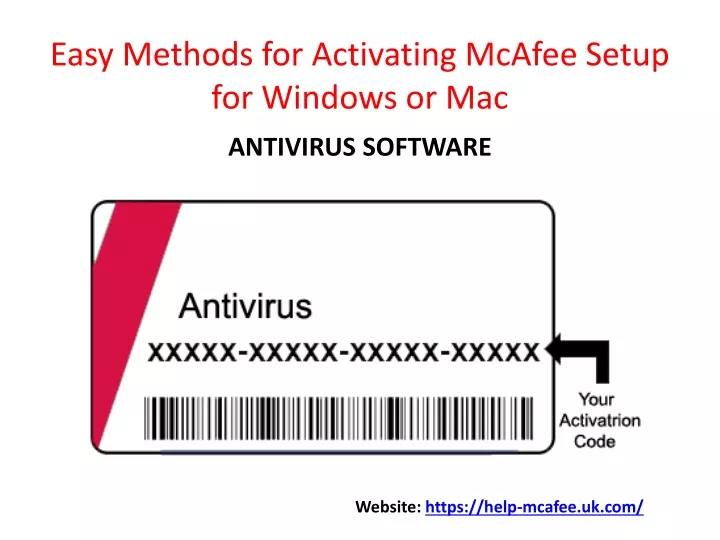 easy methods for activating mcafee setup for windows or mac