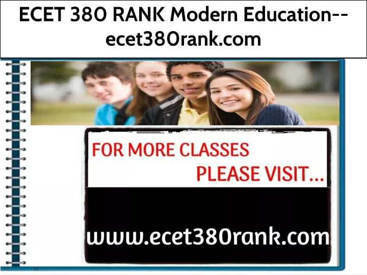 ecet 380 rank modern education ecet380rank com