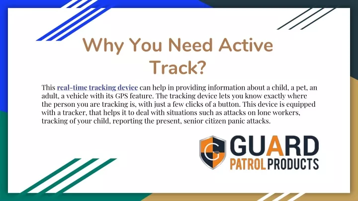 why you need active track
