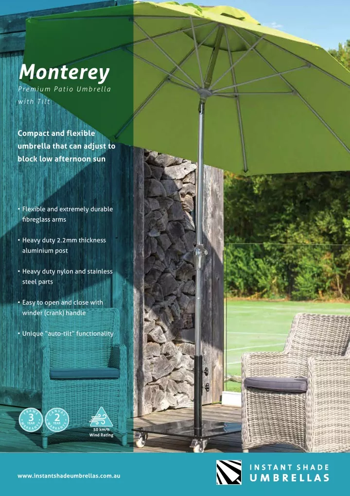 monterey premium patio umbrella