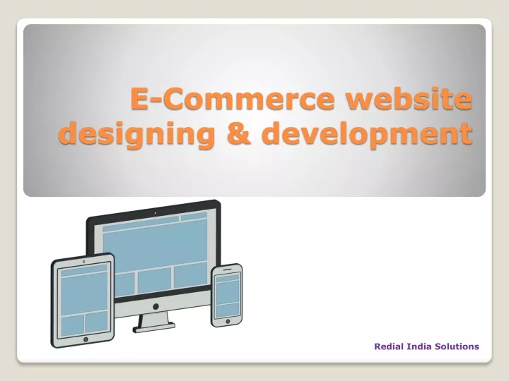 e commerce website designing development