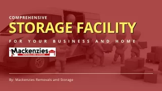 Comprehensive Storage Facility for Your Business and Home