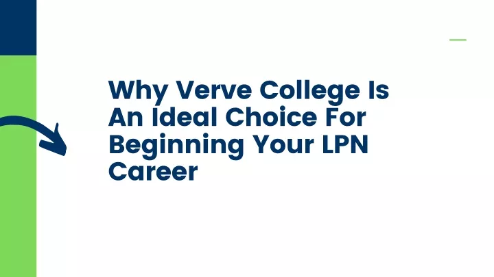 why verve college is an ideal choice